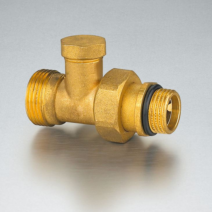 Air Condition Heating Installation Straight Thermostatic Brass Radiotor Valve