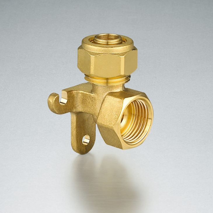 Air Condition Systerm Tube Fixed Eblow Type Brass PEX Fitting