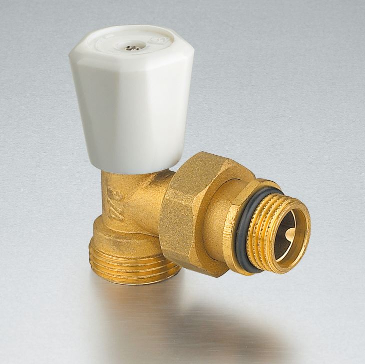 Adjustable Male Connected Eblow Reducing Thermostatic Brass Radiotor Angle Valve